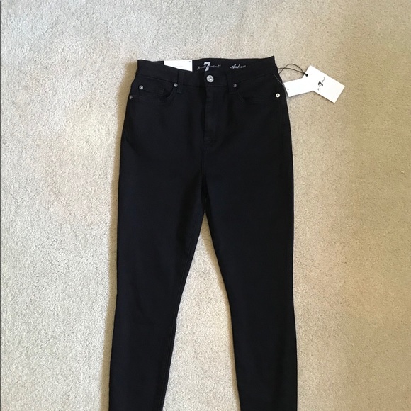 Aubrey Super High Waist Jeans-7 For All Mankind - Picture 7 of 8